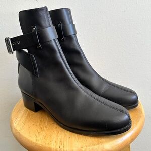 NWOB Proenza Schouler Cut Out Black Moto Boots